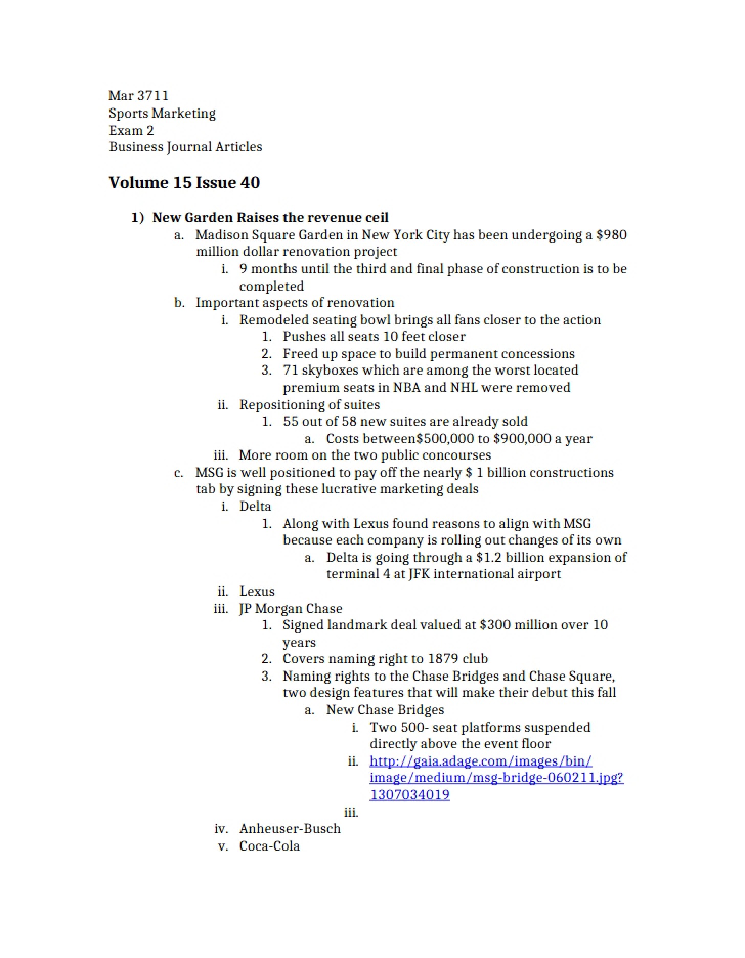 Examination Two