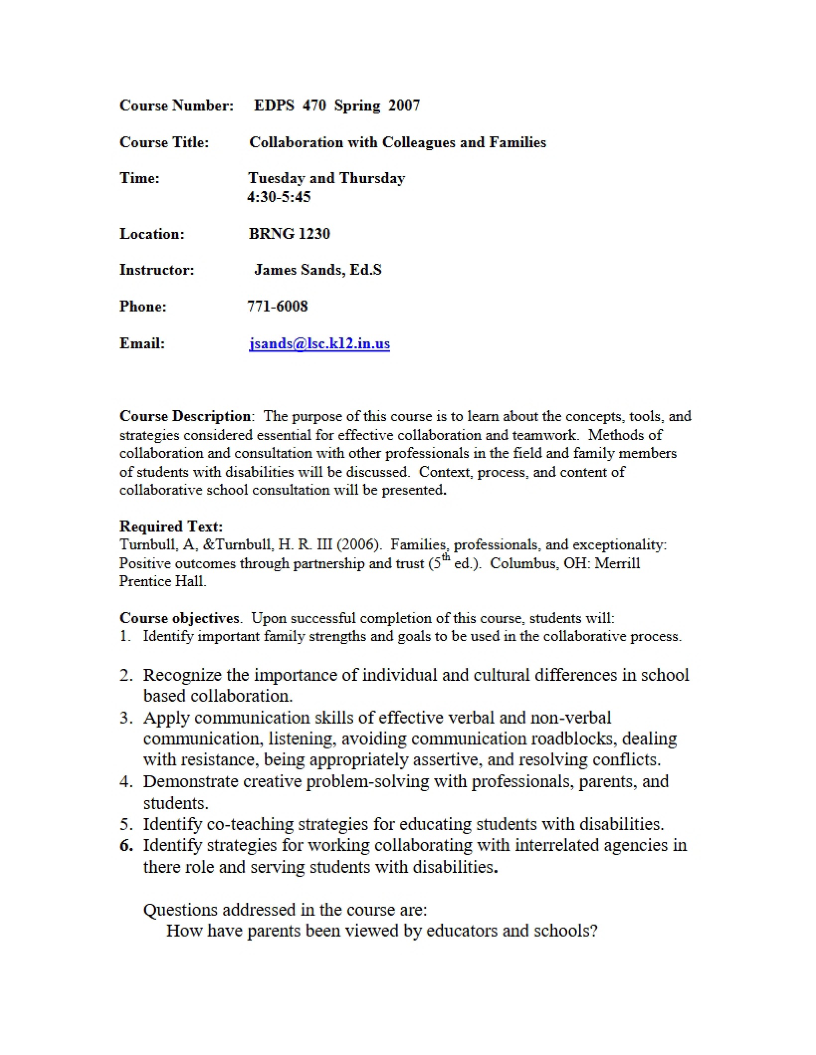 Syllabus