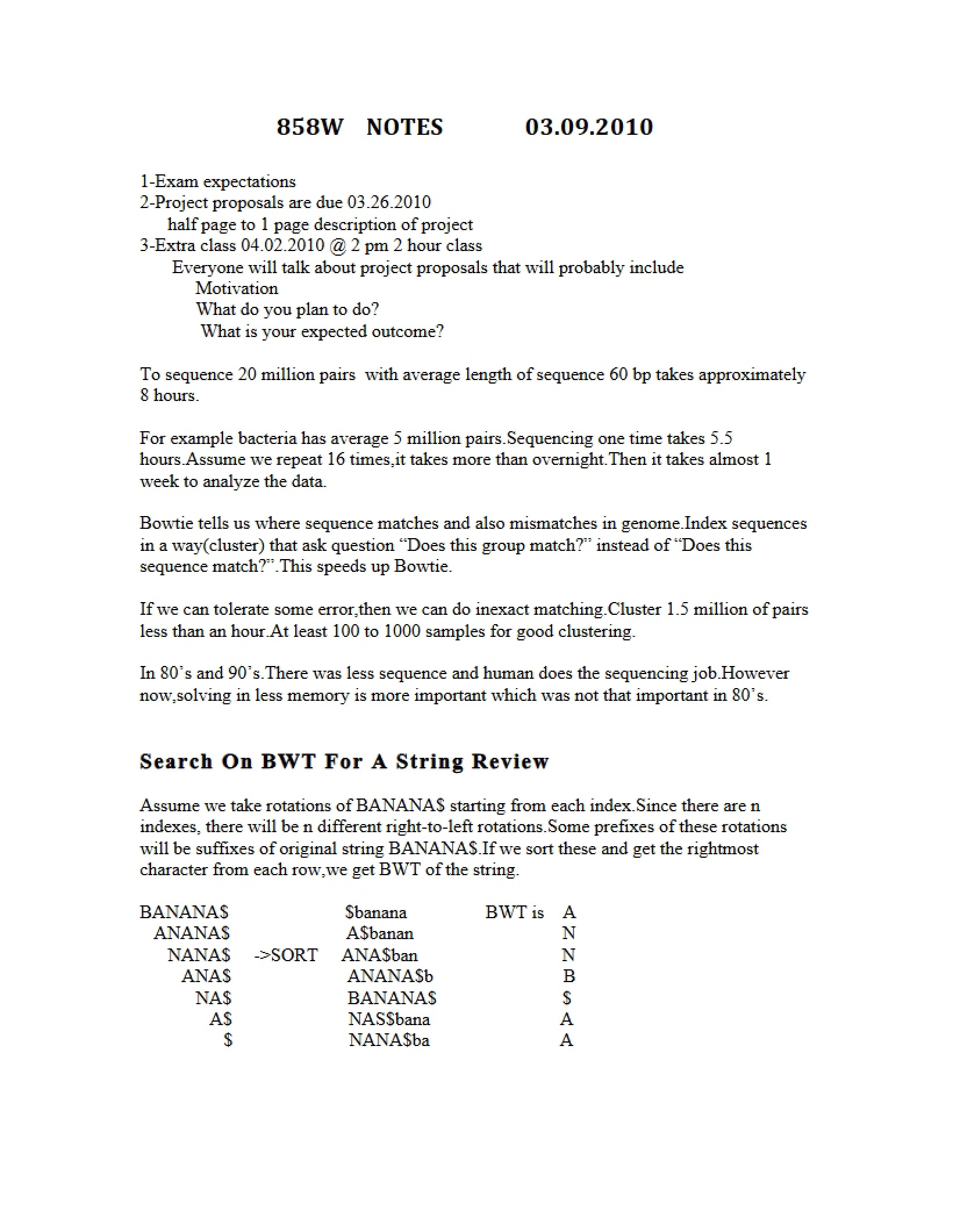 CMSC 858W Class Notes (Set 3)