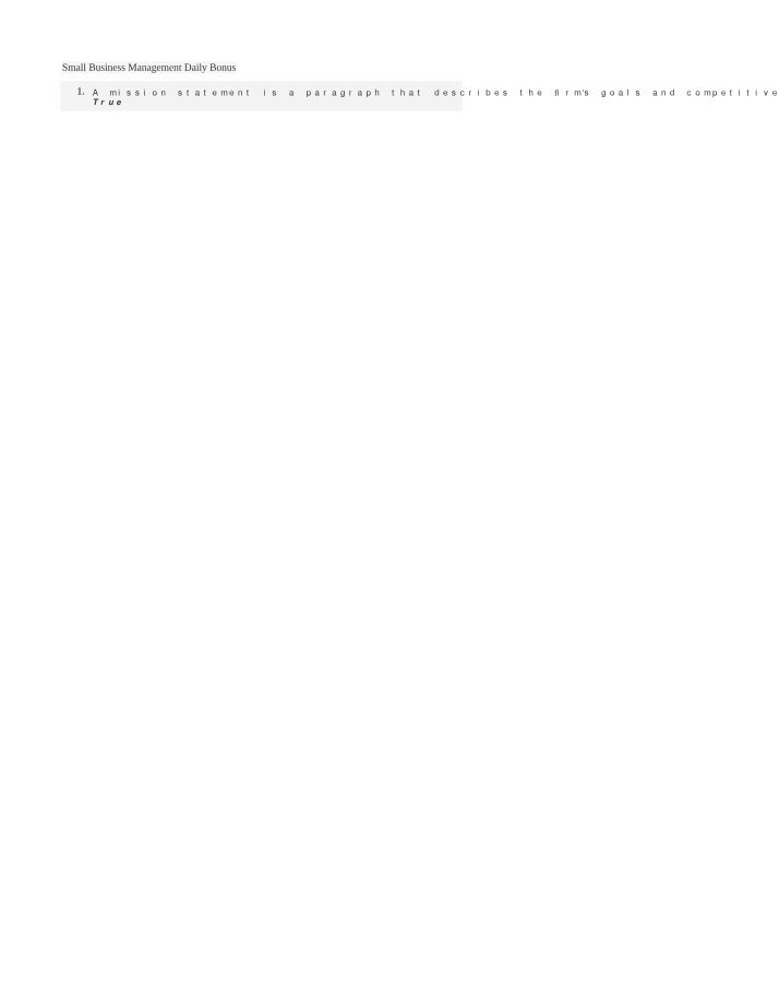 Small Business Management Daily Bonus Initial