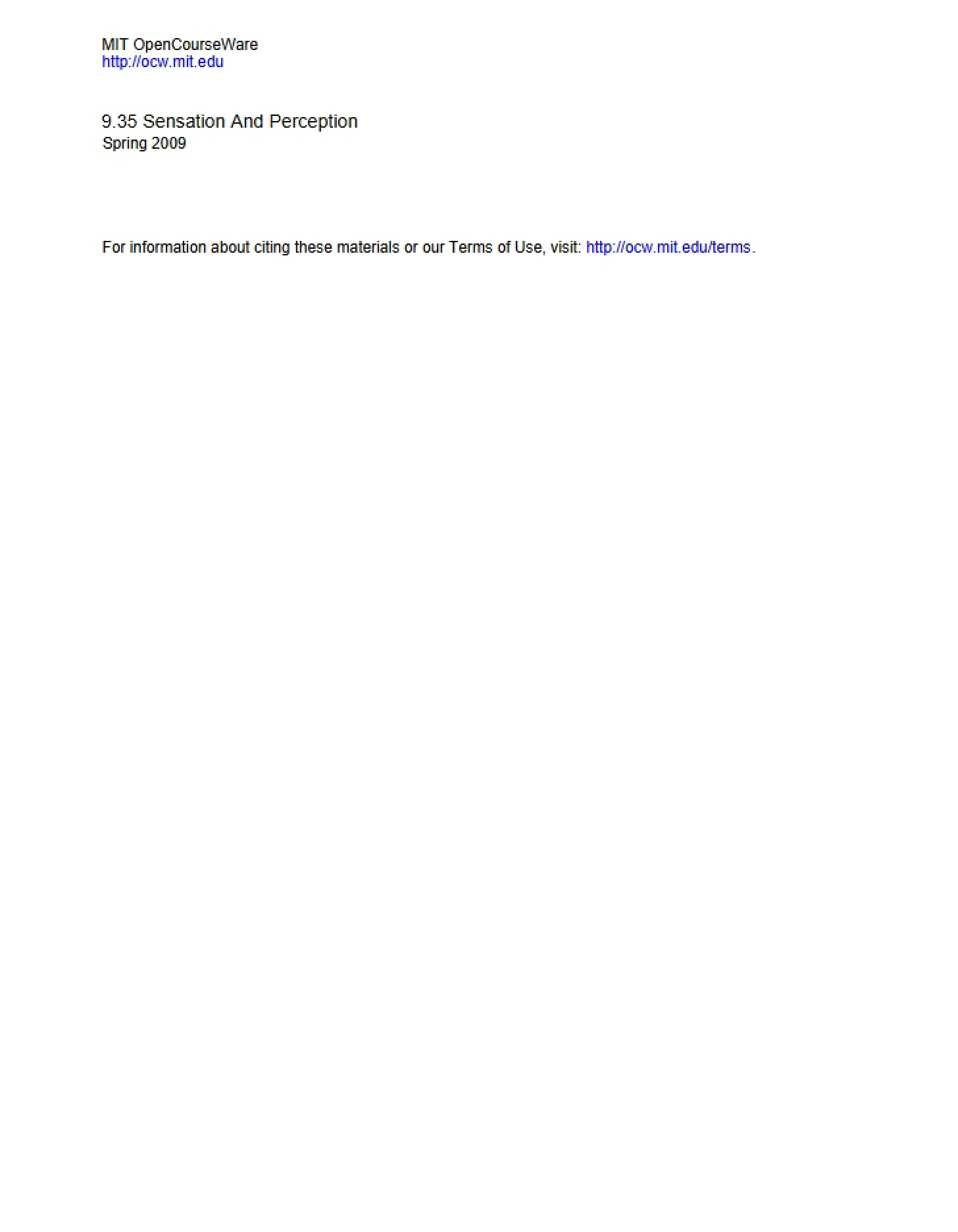 First Problem Set