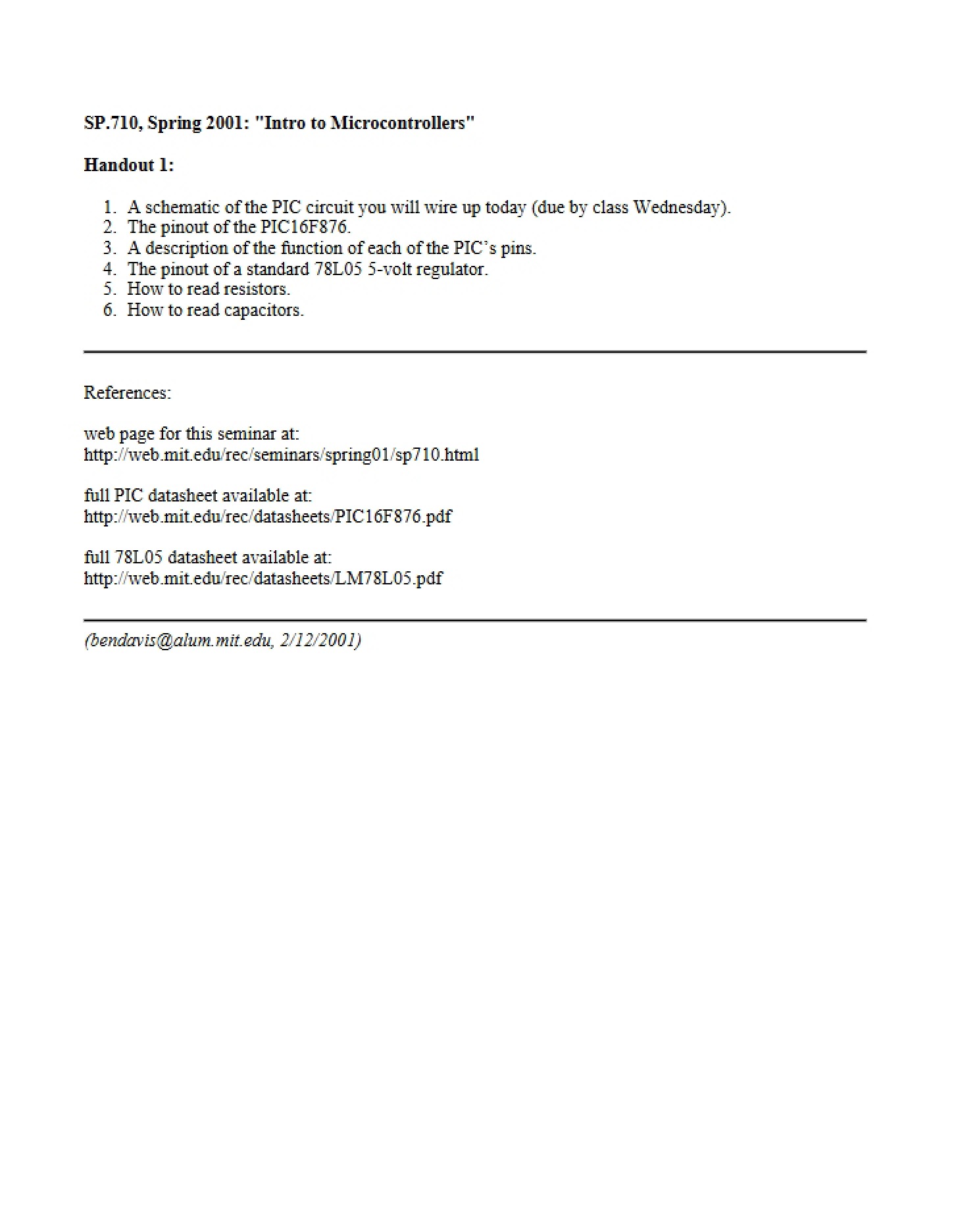 Course Notes