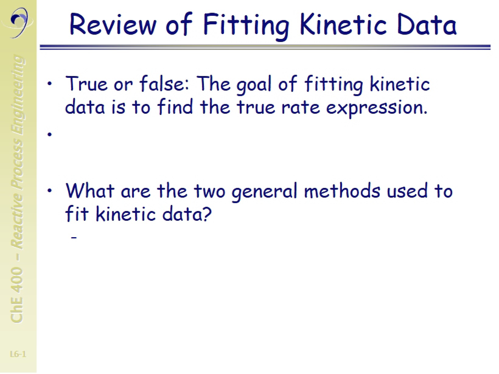 Kinetic Data Fitting Review