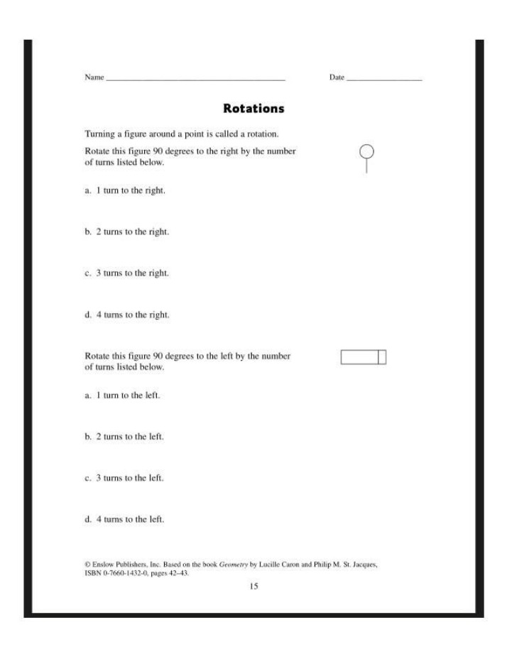 Geometry Rotations Exercises
