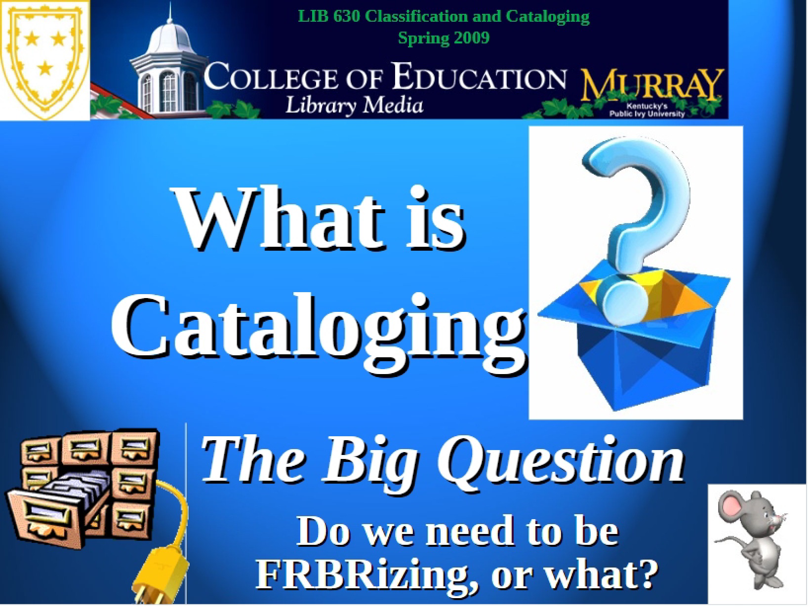 CATALOGING