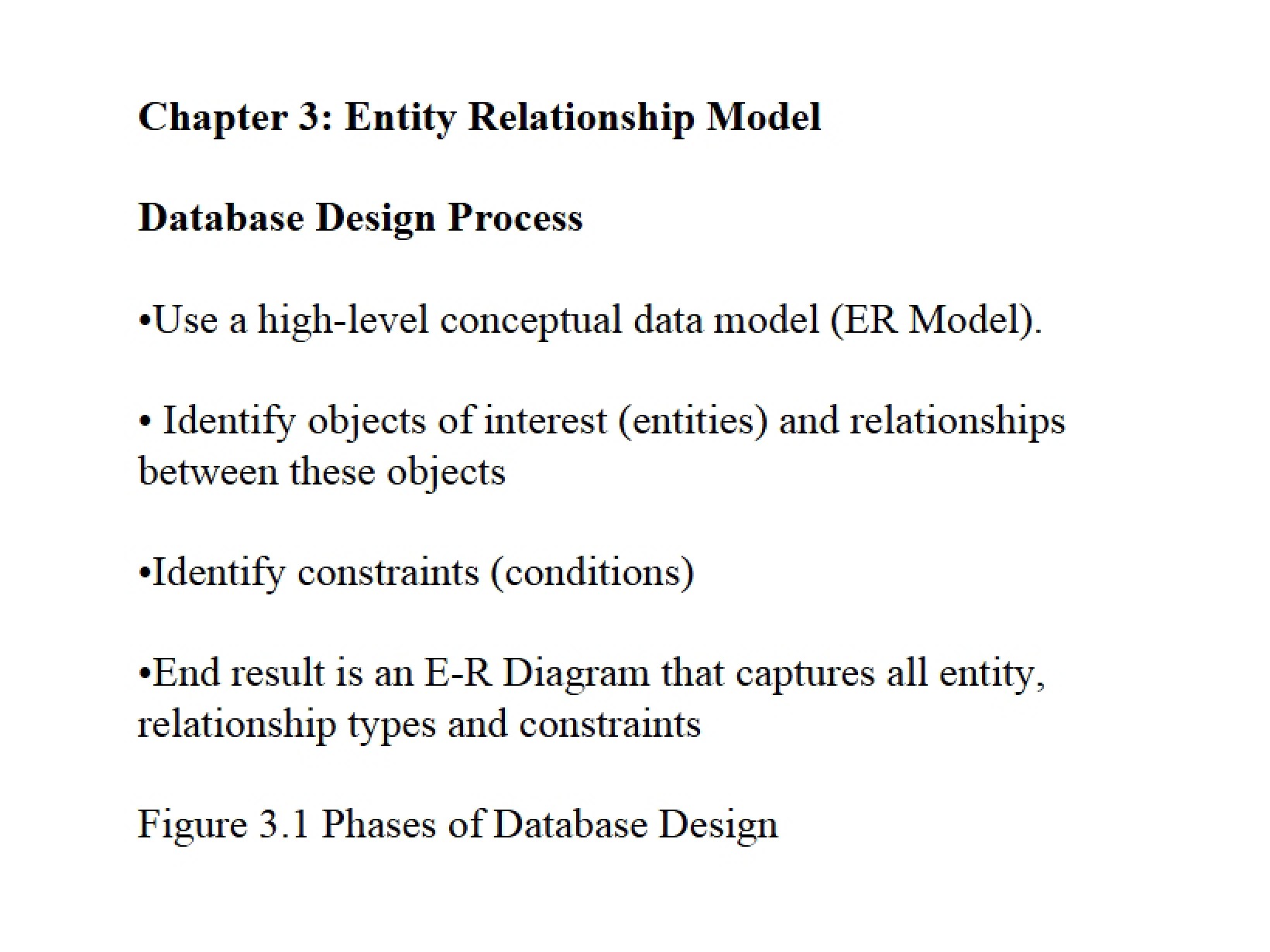 Database Systems Chapter 3