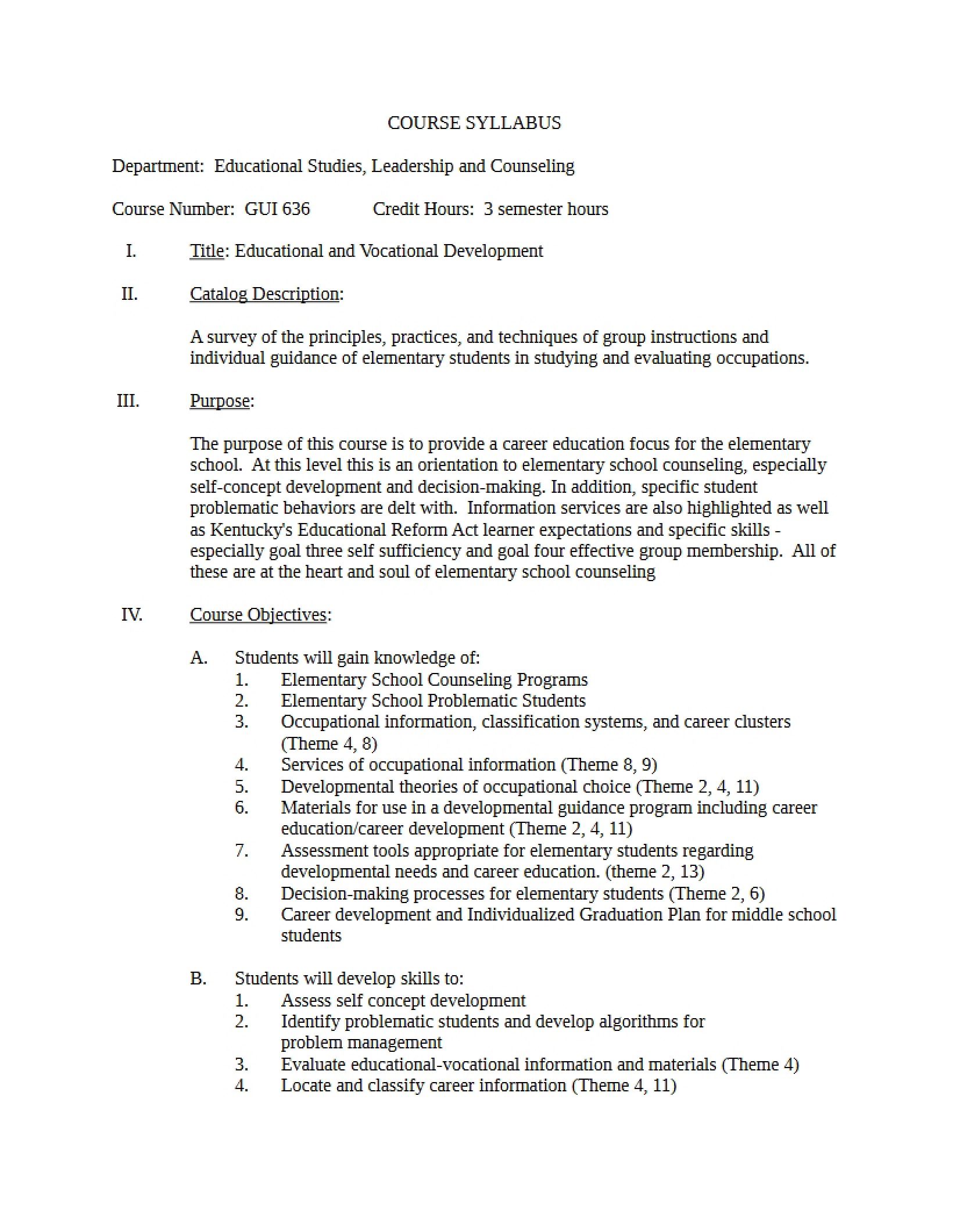 Syllabus