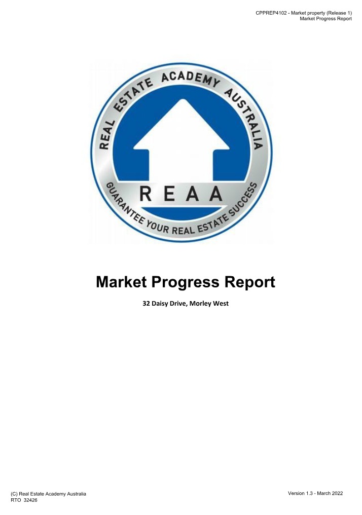 Template - Marketing Progress Report