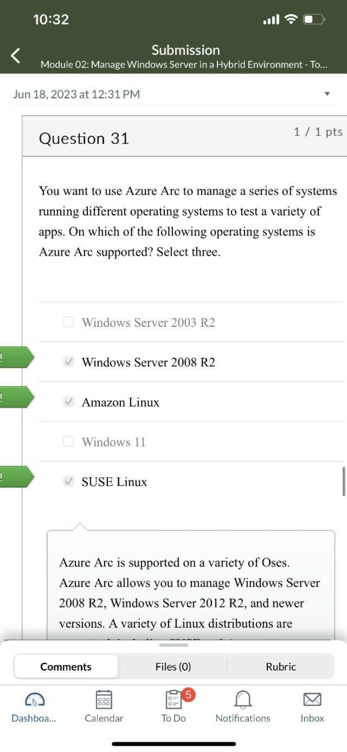 Question - Azure Arc Windows Server Management