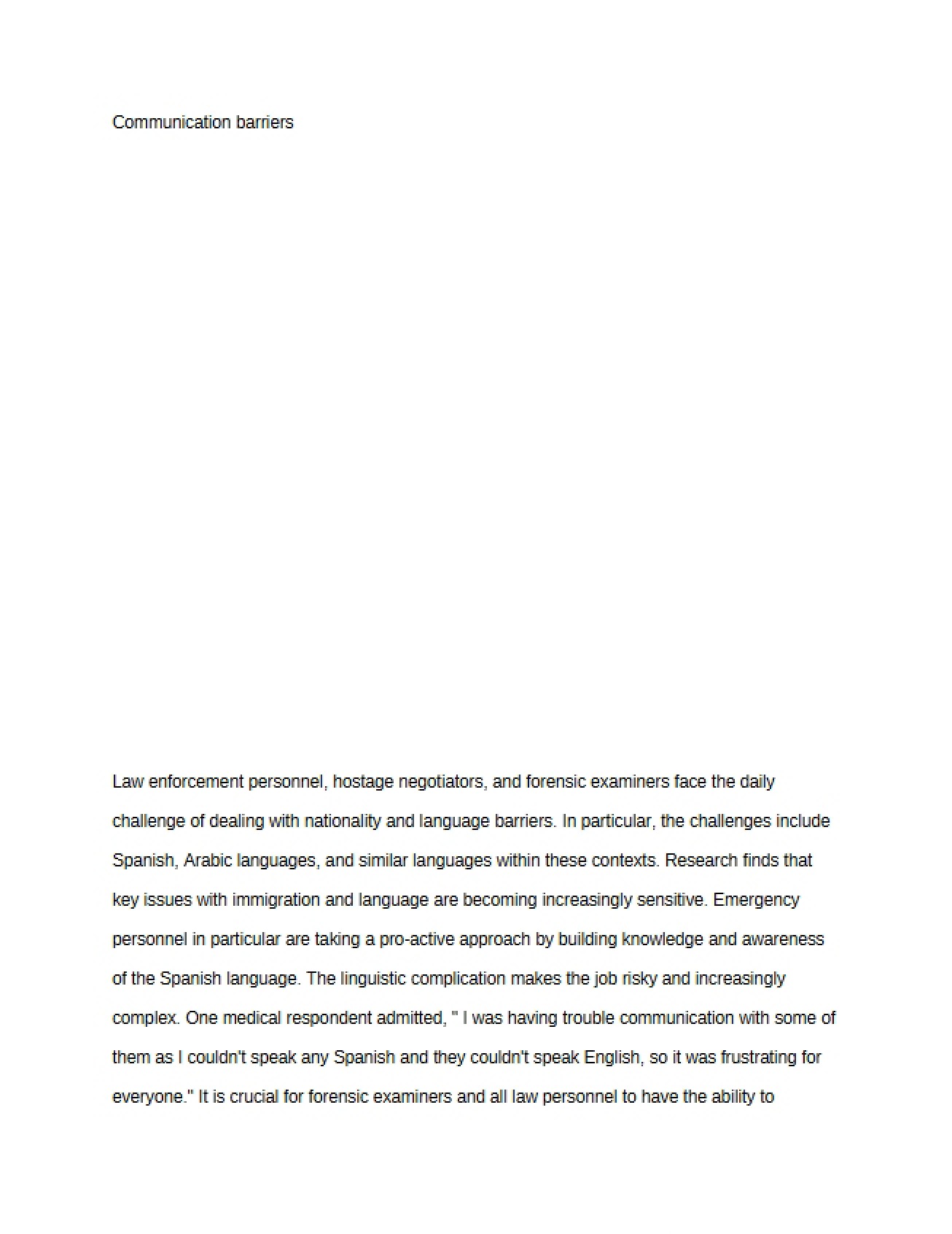 Criminal Justice Essay