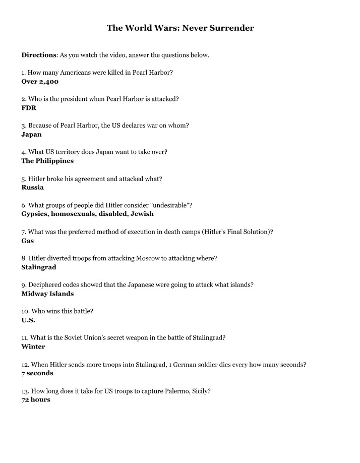 World Wars - The Truth About Pearl Harbor and Hitler
