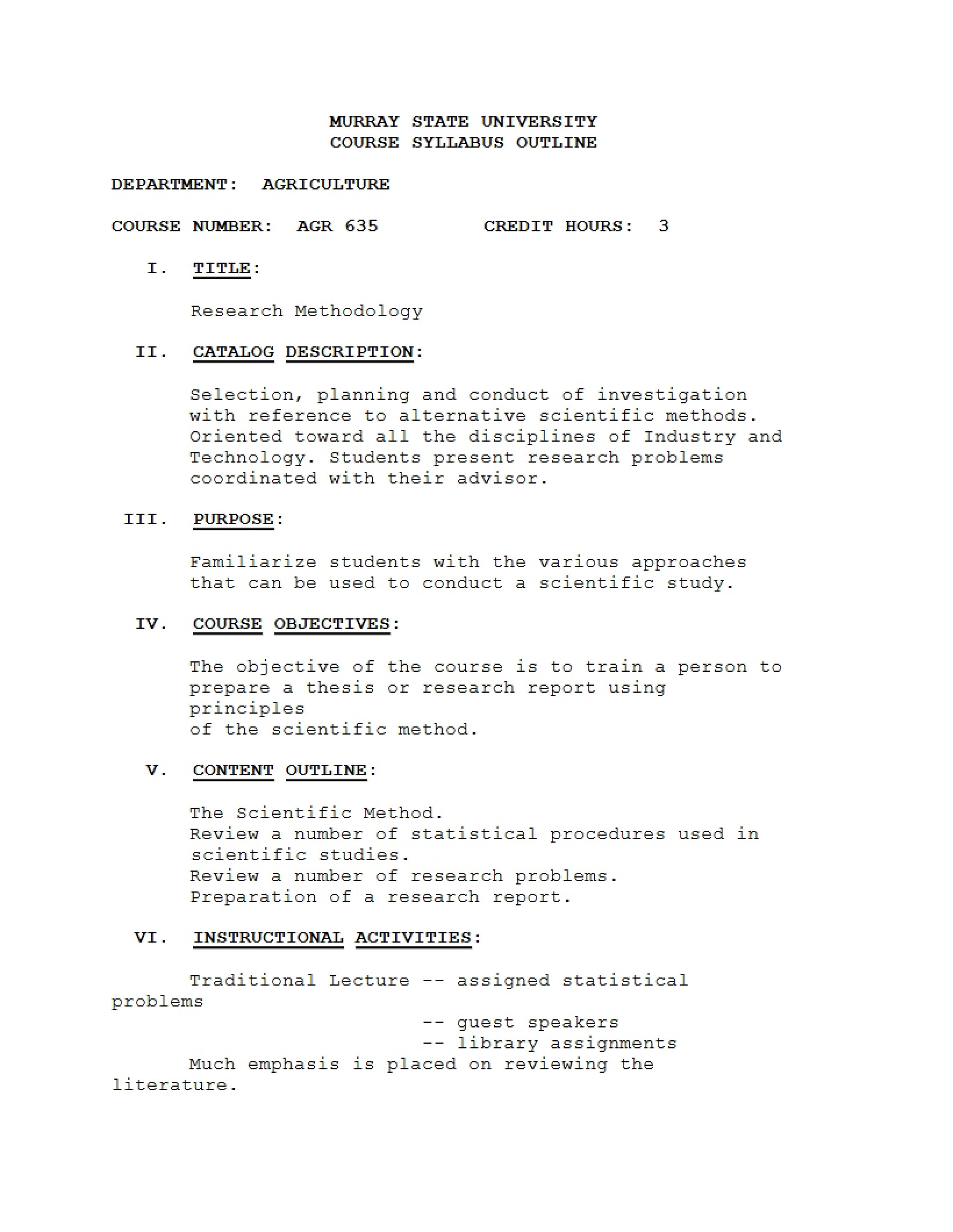 Syllabus
