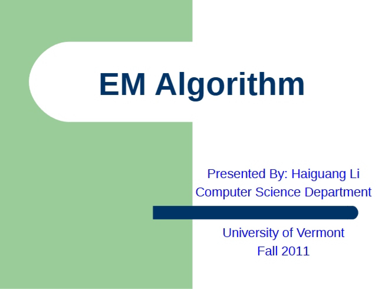 Expectation-Maximization Algorithm