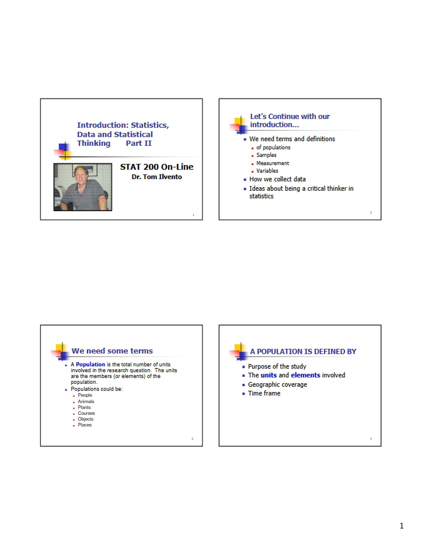 Intro to Statistics and Data Thinking