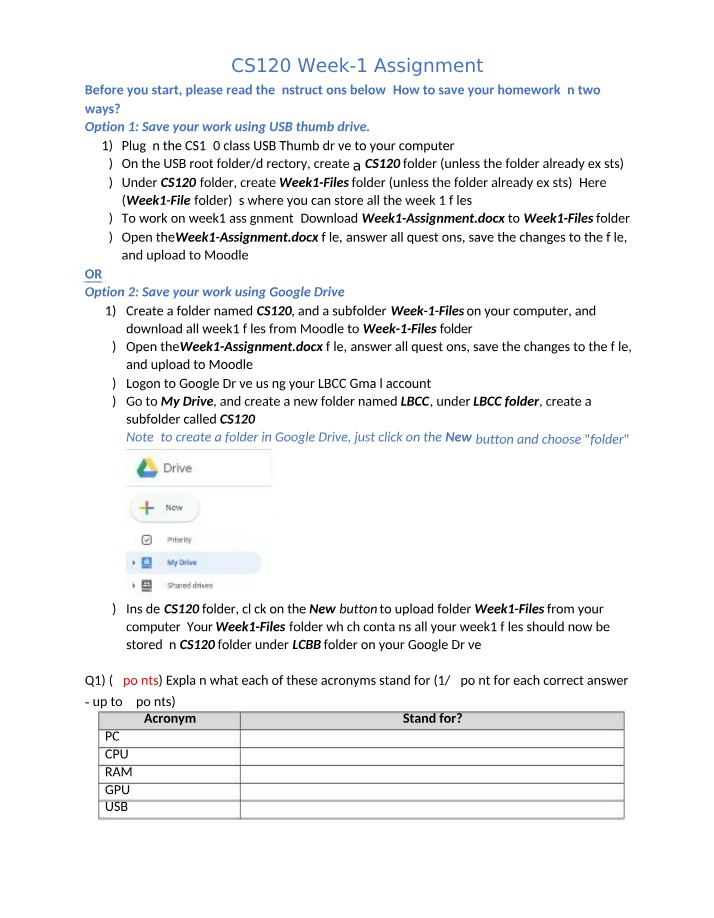 CS120 Assignment - Week 1