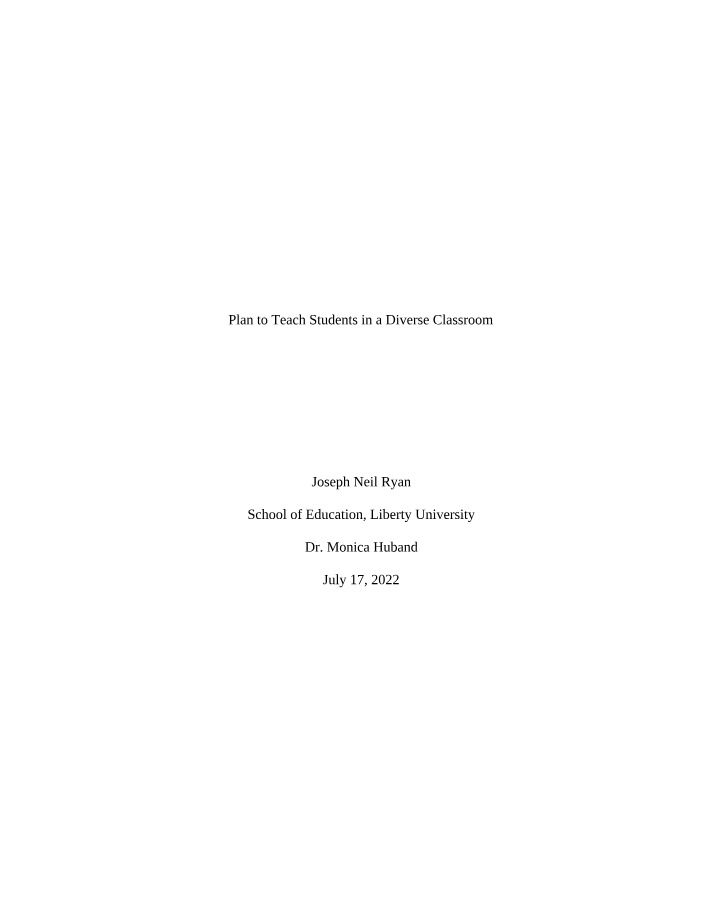 Write Up for Teaching Strategies