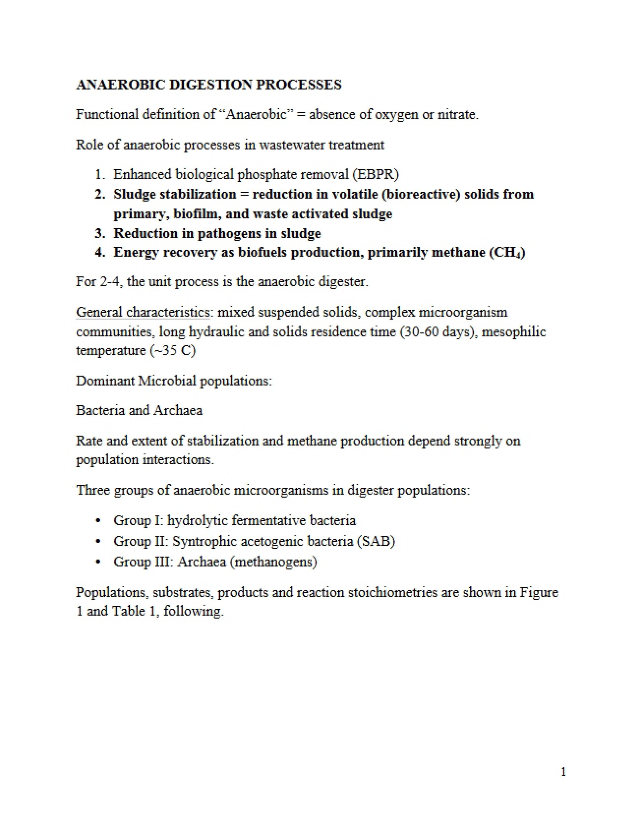 Overview of Anaerobic Digestion
