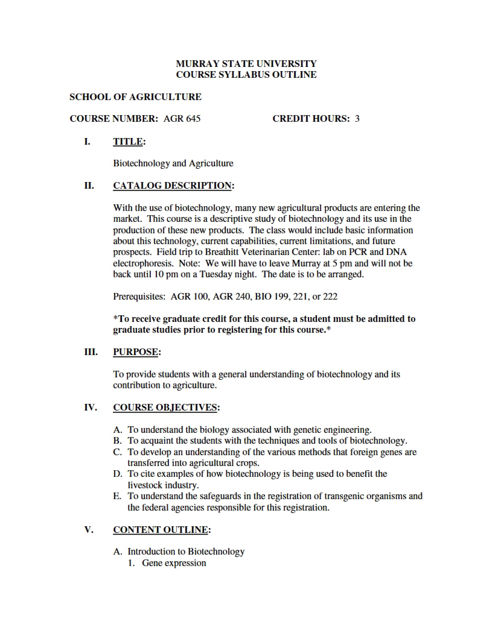 Syllabus