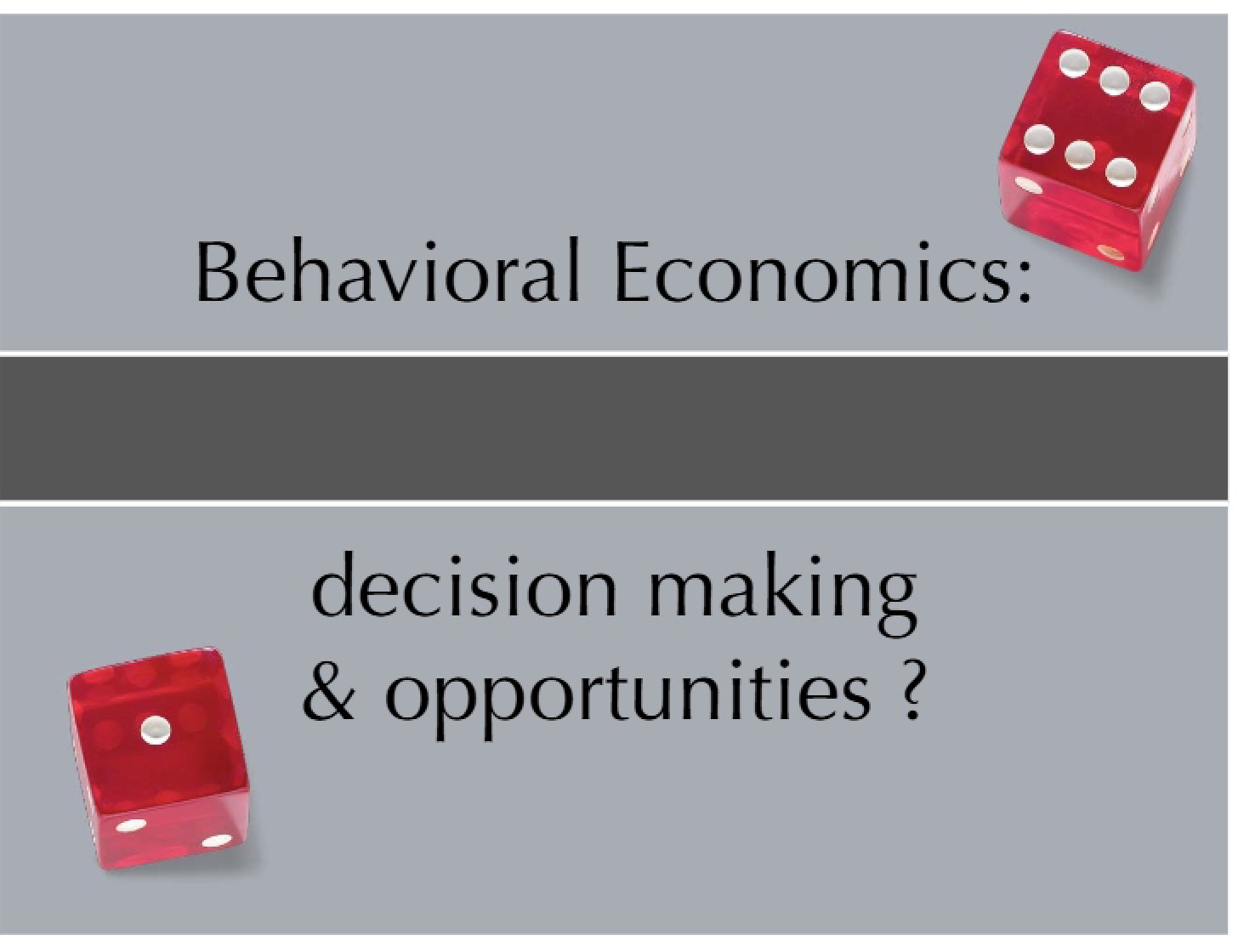 Economics of Human Behavior