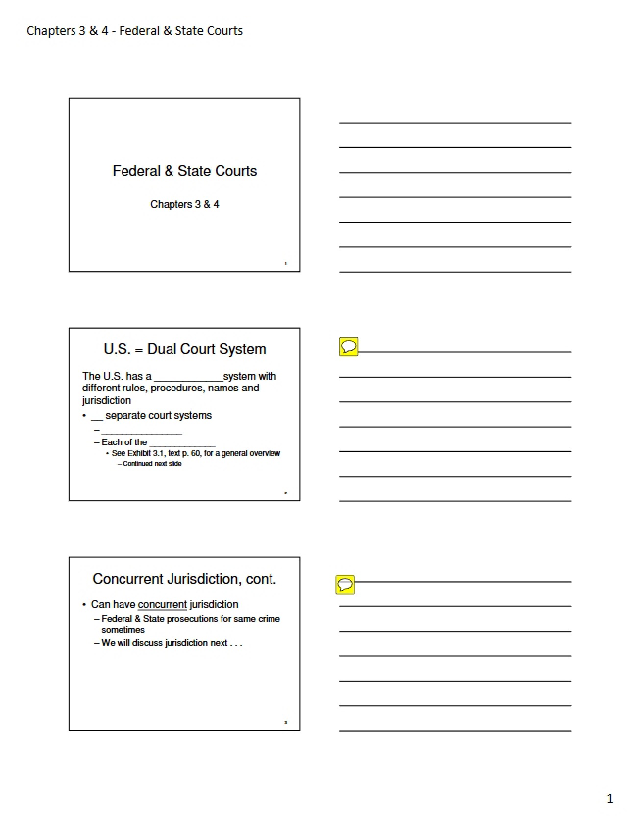 Courts State and Federal