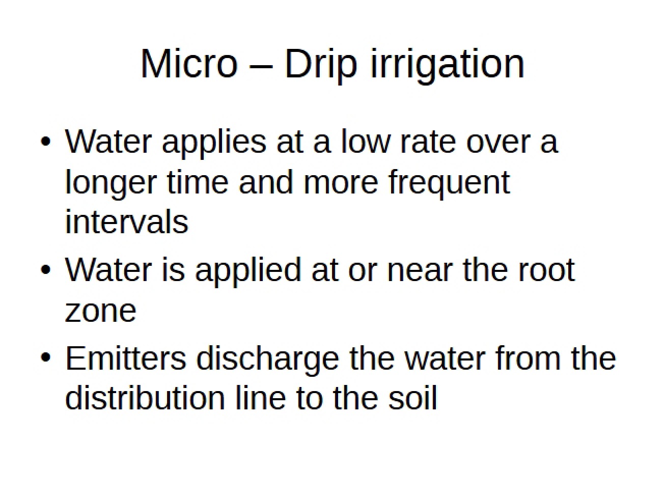 Irrigation Micro Drip