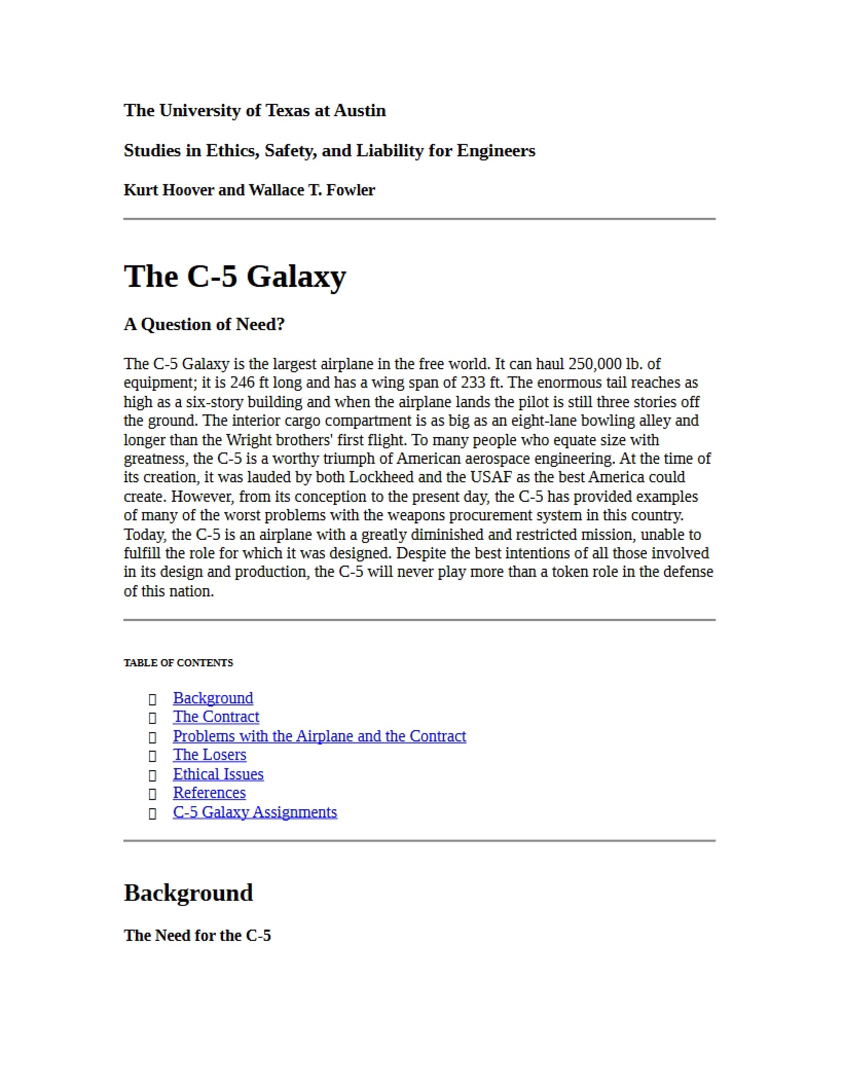Analysis of C-5 Galaxy