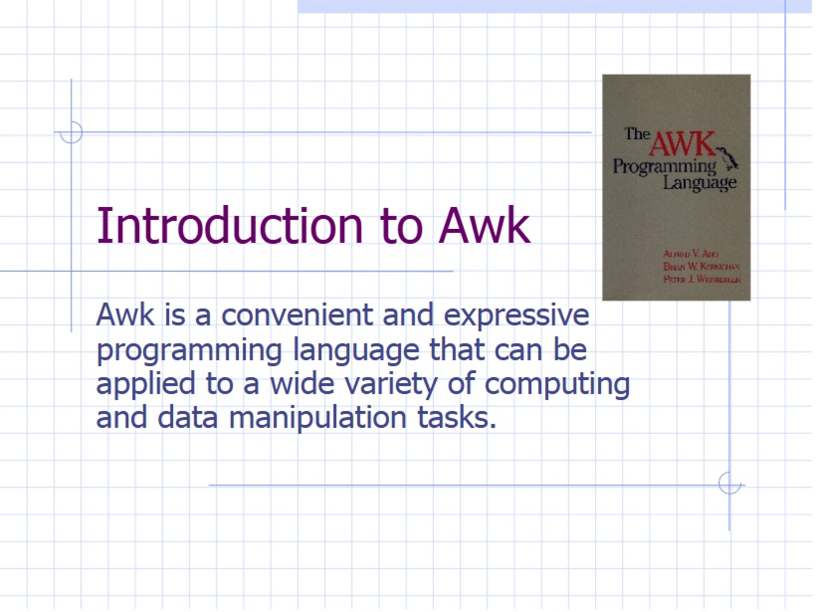 Awk Programming Introduction