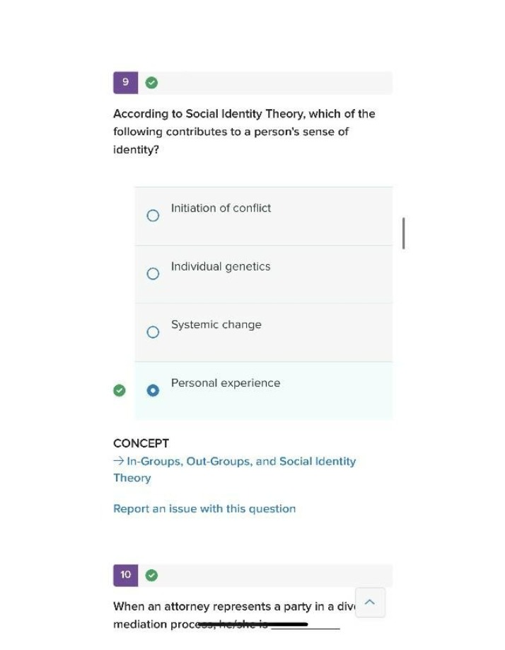 Factors in Social Identity Theory