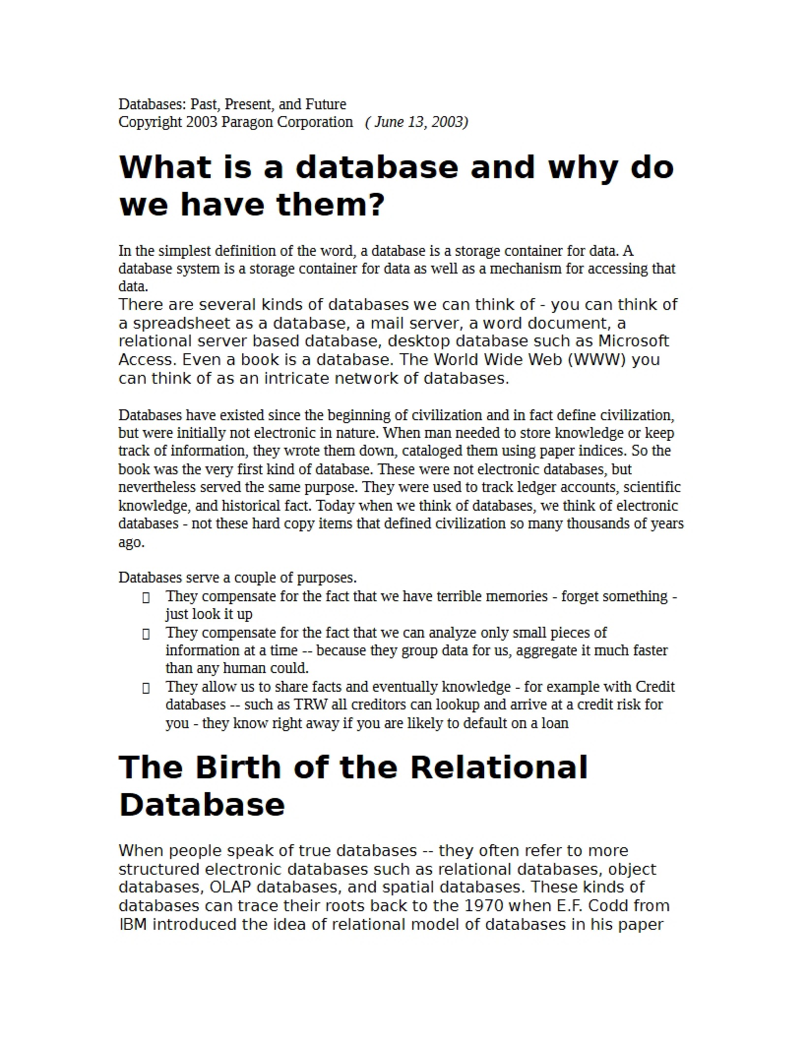 Database Concepts