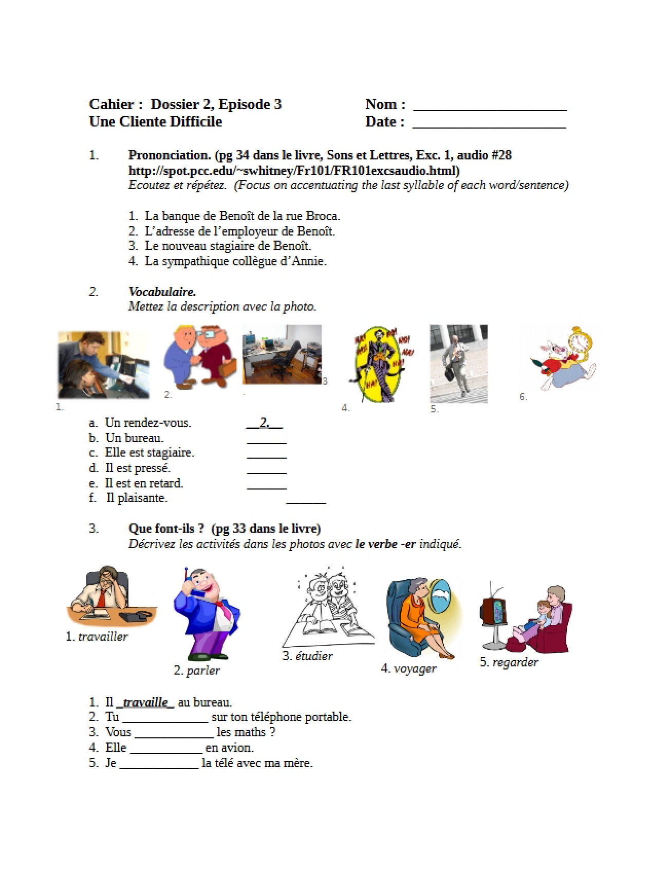 Third Episode of First-Year French