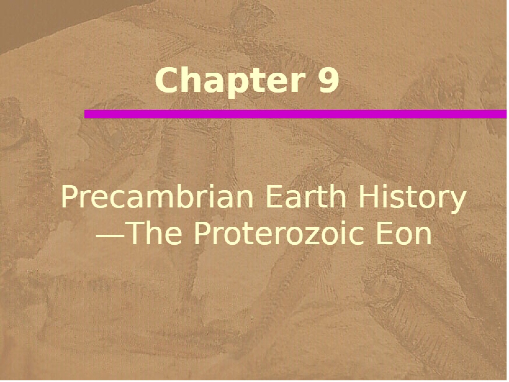 Proterozoic Eon Precambrian Earth History