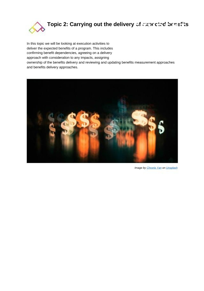 Strategies for Success - Delivering Expected Benefits