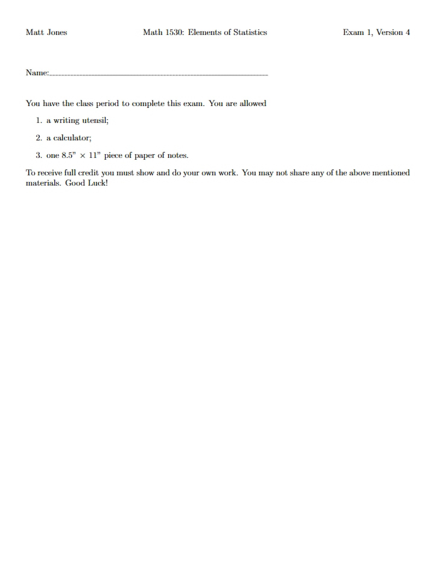 Assessment Review