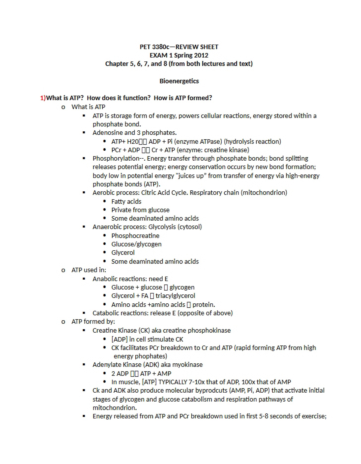Concepts of Bioenergetics