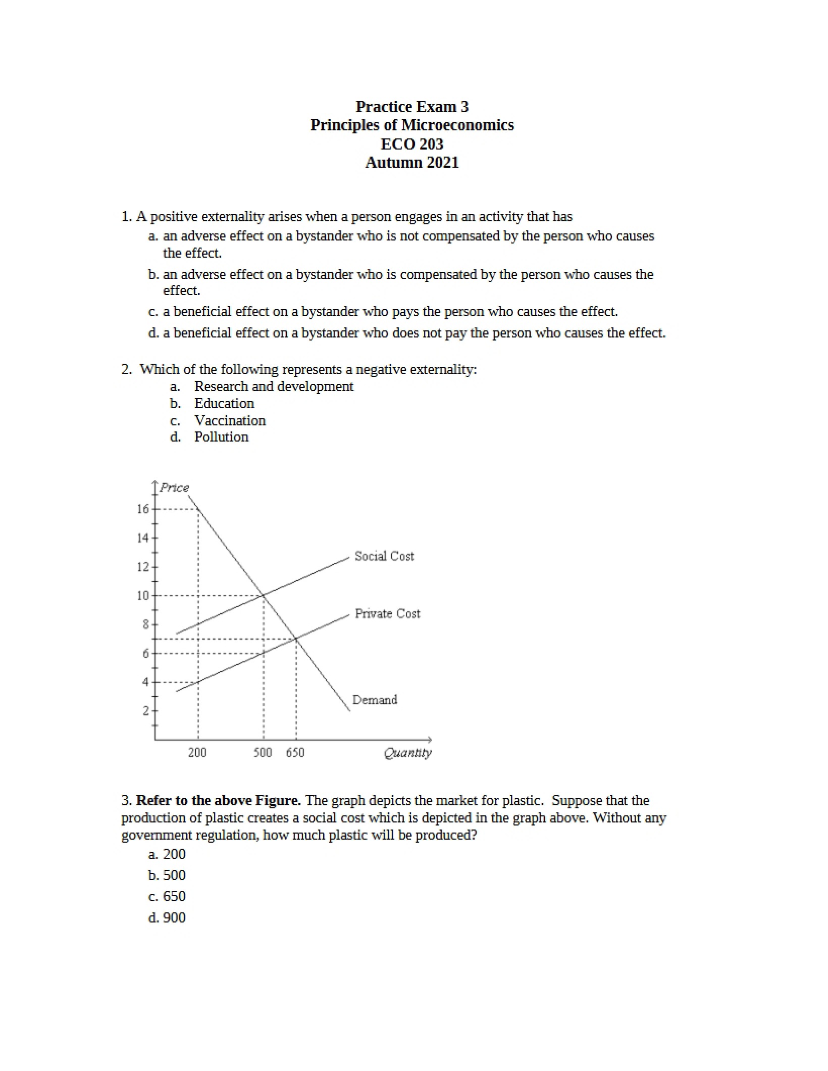 Autumn 2021 Third Practice Test