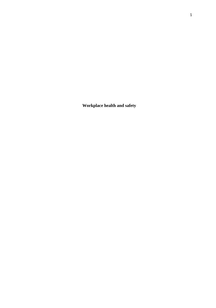 Workplace Violence and Safety Dynamics