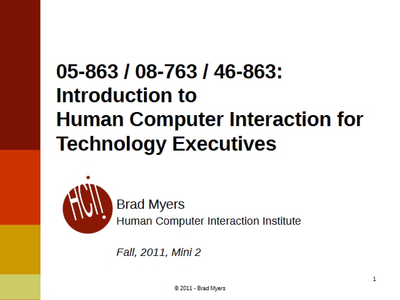 Lecture 1 Importance and Difficulty of UI Design