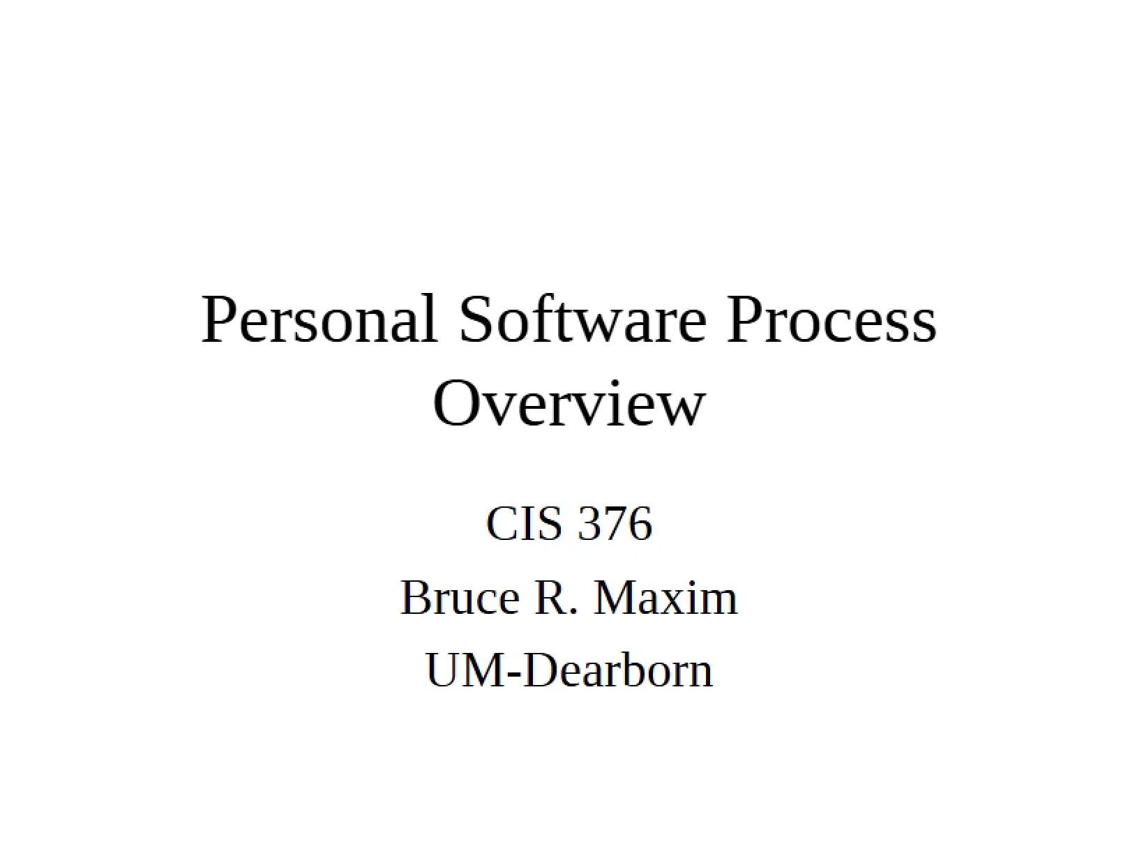 Overview of PSP