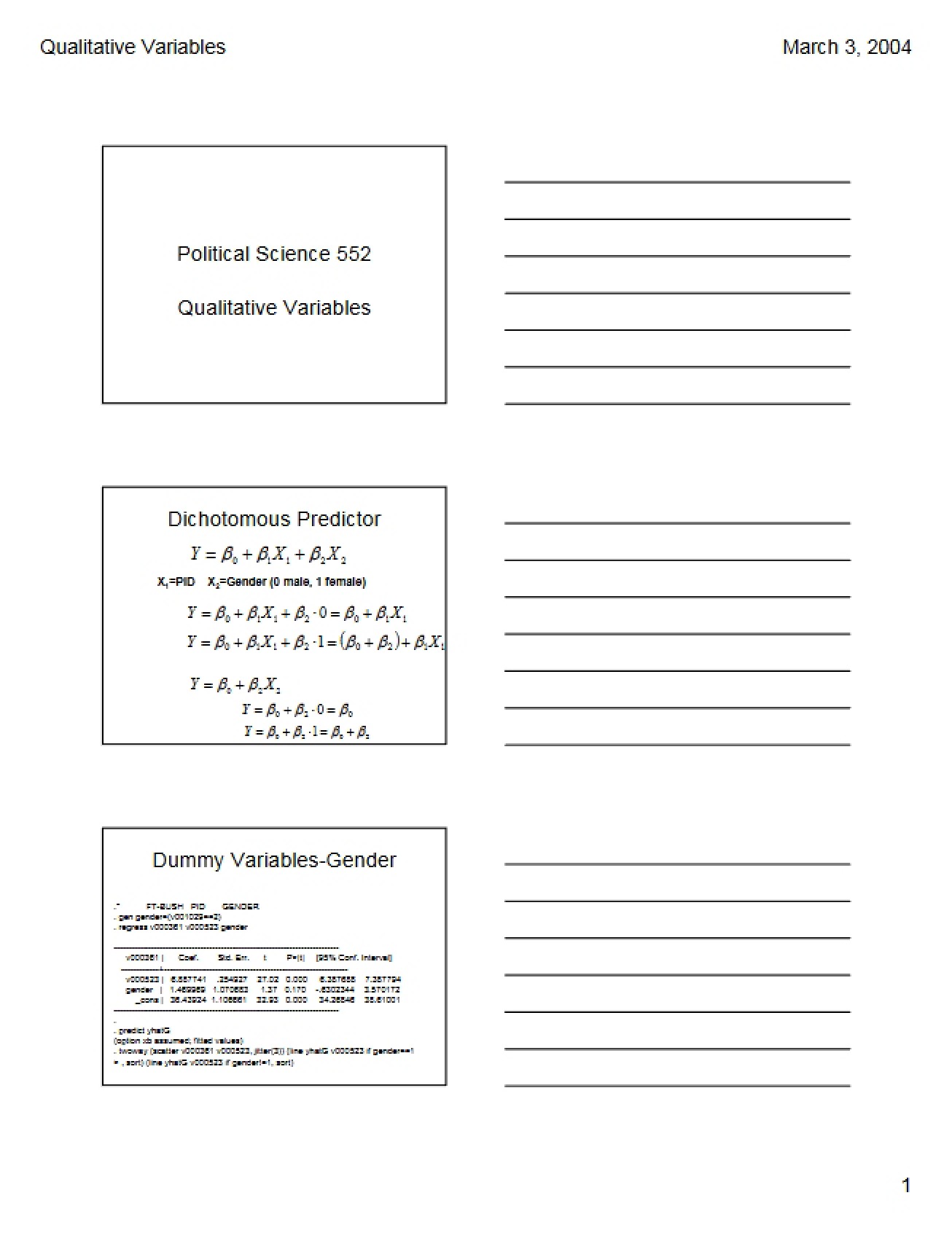 Variables of Quality