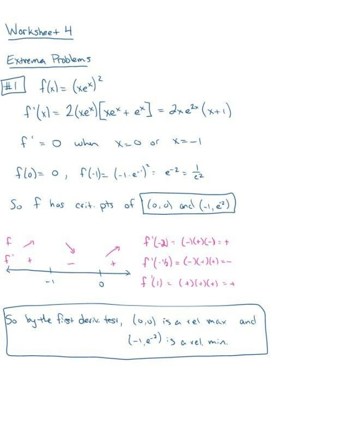 Solutions for Worksheet 4
