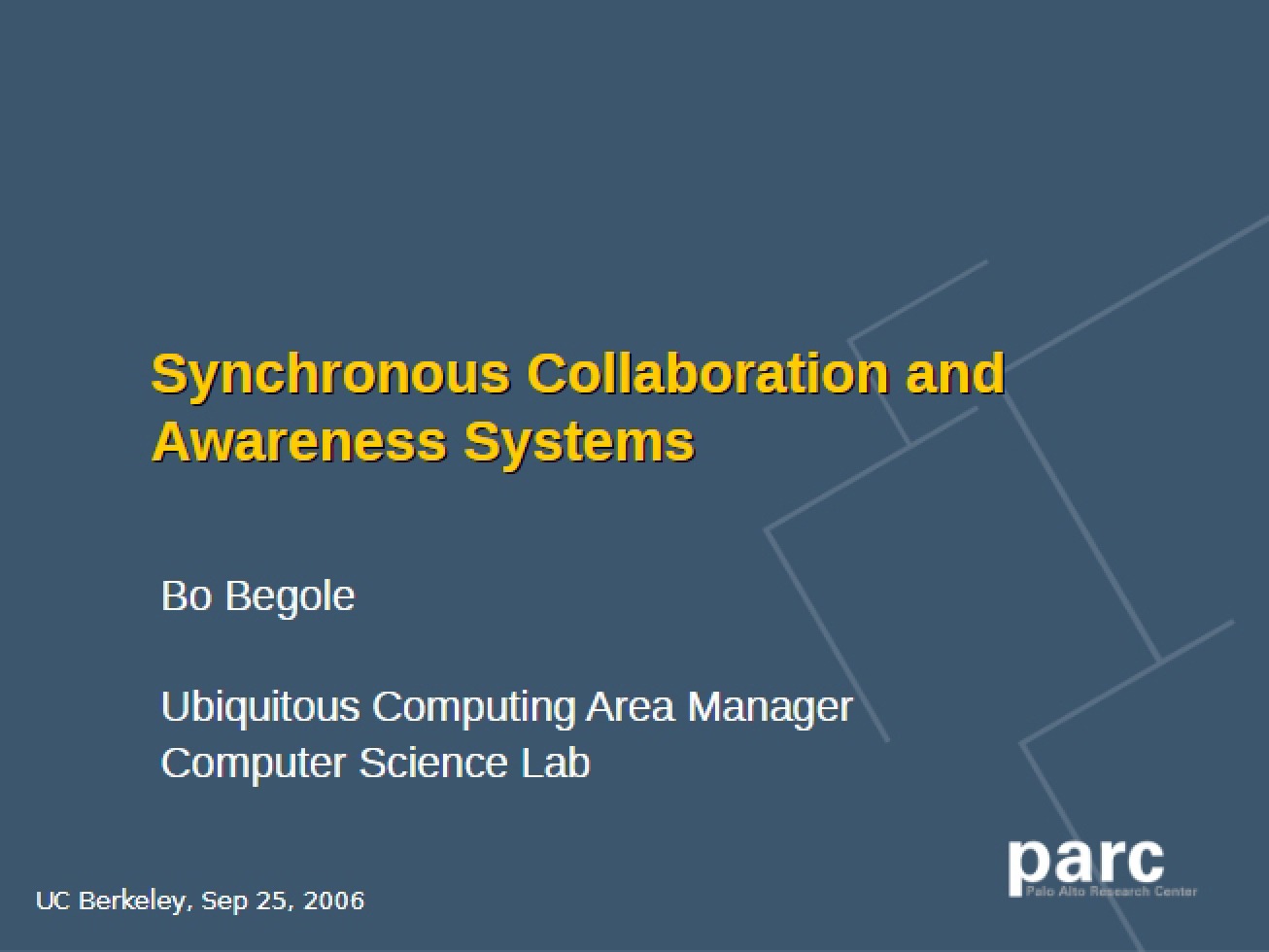 Awareness Systems and Synchronous Collaboration
