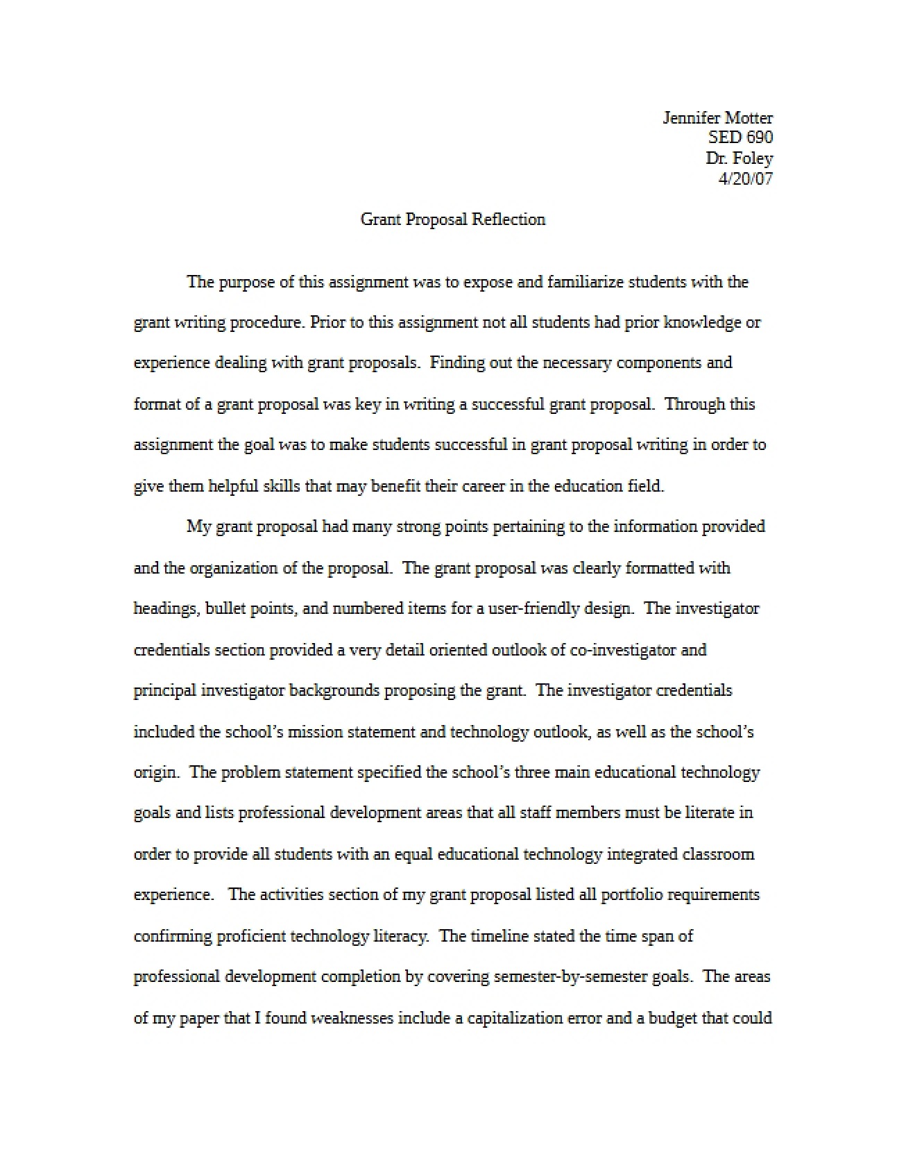 Paper on Reflection