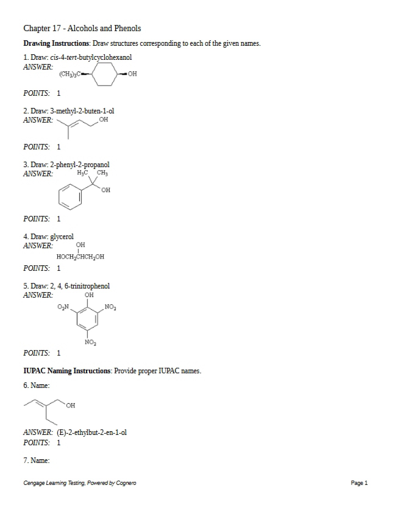 Seventeenth Chapter An Overview of Alcohols and Phenols