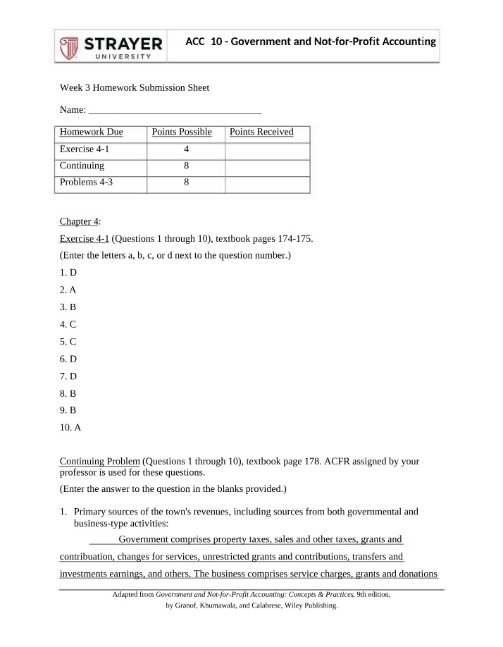 ACC410 Week 3 Homework