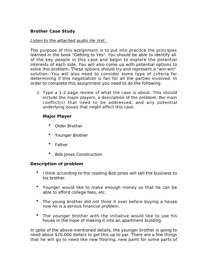 COMM 450 - Case 5-5