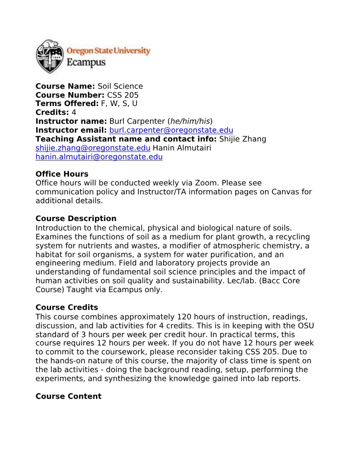 Introduction to Soil Science - Functions and Development