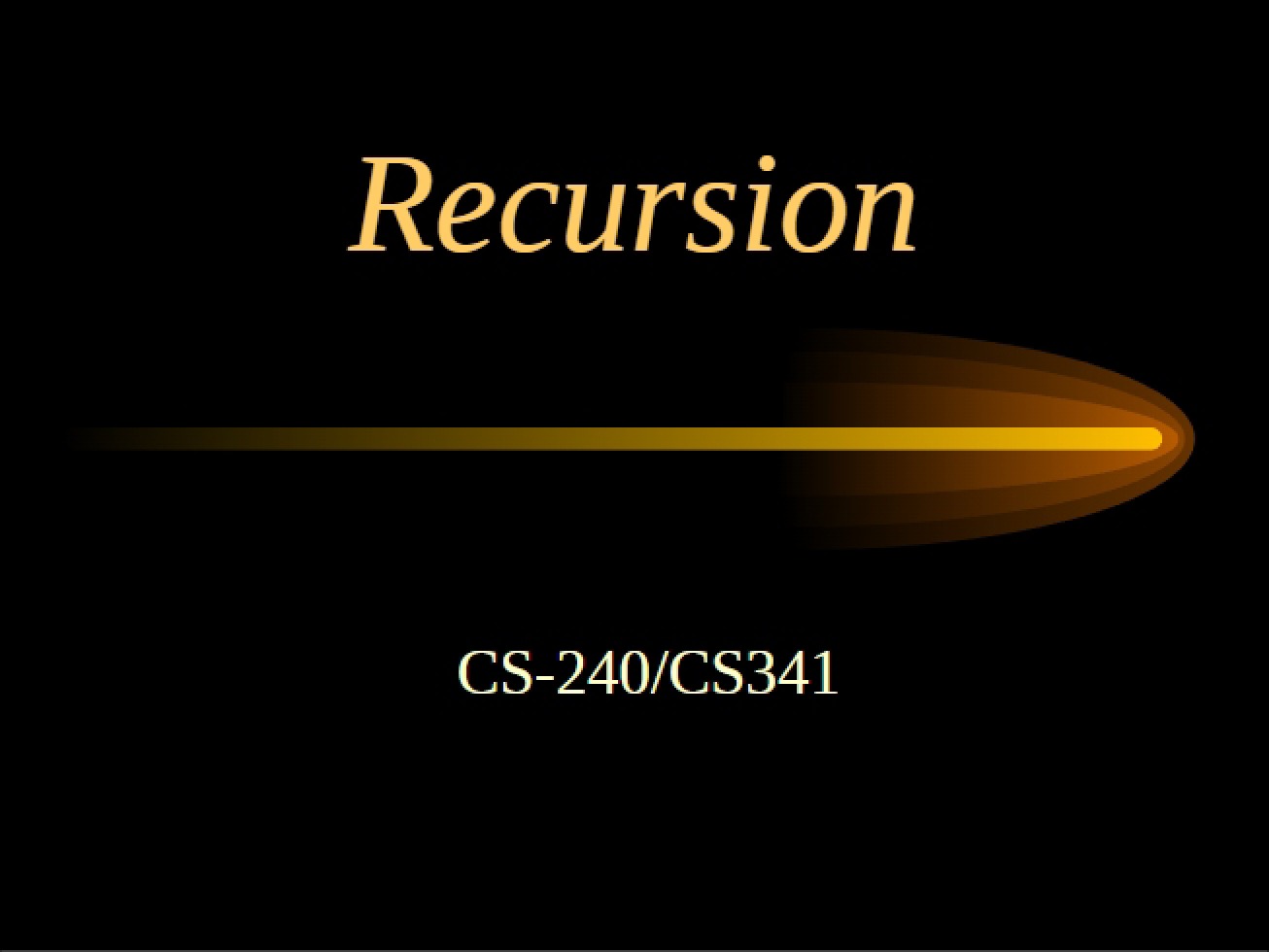 Recursive Functions