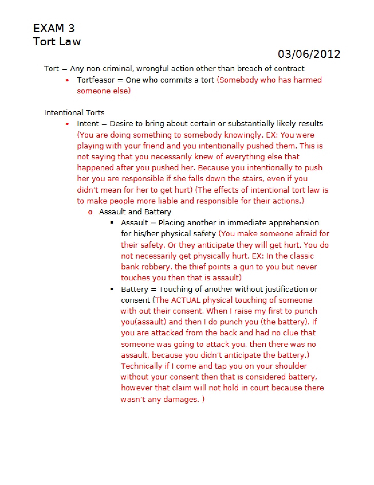 Exam 3 - Legal & Reg Env Bus
