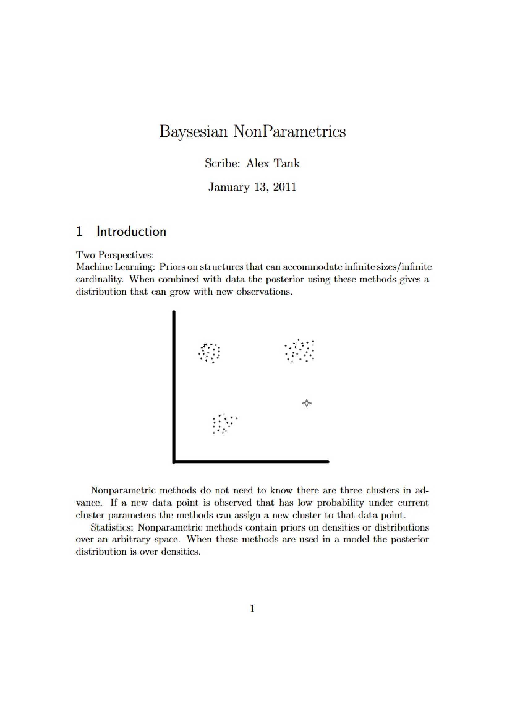 Nonparametric Bayesian Methods