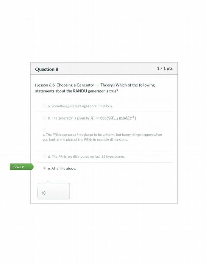 Question on RANDU Generator